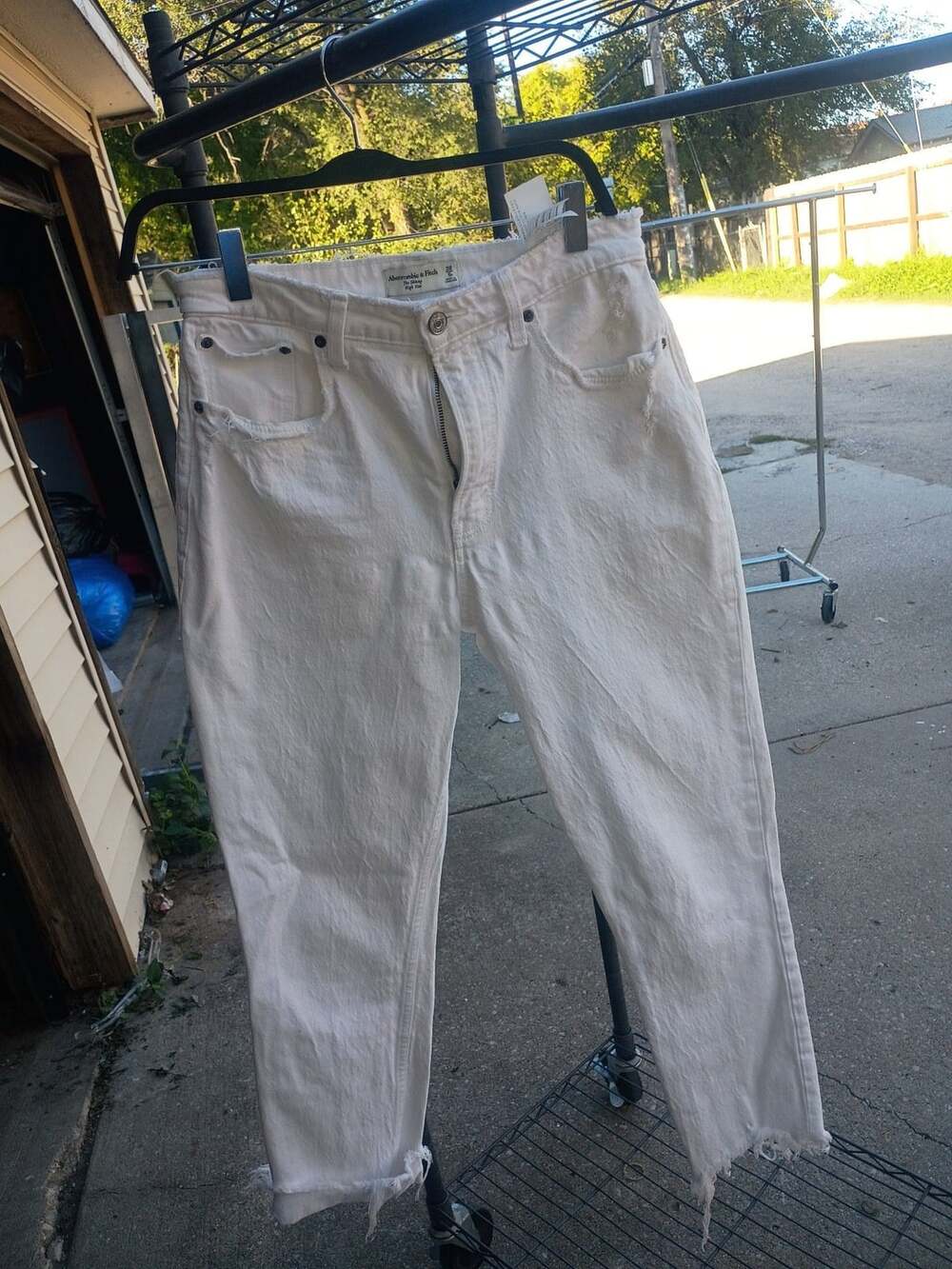 Abercrombie & Fitch The Skinny High Rise Size 28 6R White Jeans